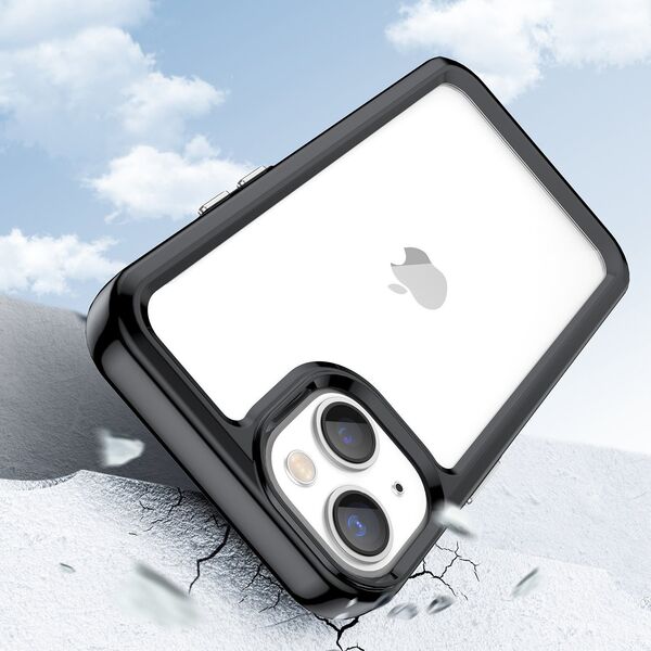 Hurtel Outer Space Case etui iPhone 14 Plus sztywny pokrowiec z żelową ramką czarny 12523461 9145576267059