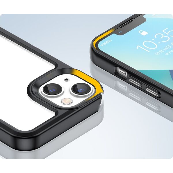 Hurtel Outer Space Case etui iPhone 14 Plus sztywny pokrowiec z żelową ramką czarny 12523461 9145576267059