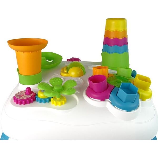 LeanToys Interaktywny Stolik Edukacyjny Sorter Zjeżdżalnia Piłeczek Niebieski 12523510 5904665999738