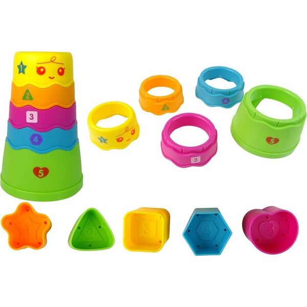 LeanToys Interaktywny Stolik Edukacyjny Sorter Zjeżdżalnia Piłeczek Niebieski 12523510 5904665999738
