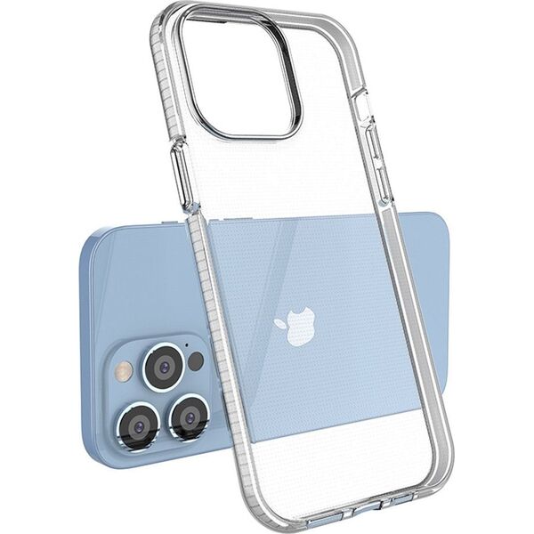 Hurtel Spring Case etui iPhone 14 Pro Max silikonowy pokrowiec z ramką czarne 12523690 9145576265307