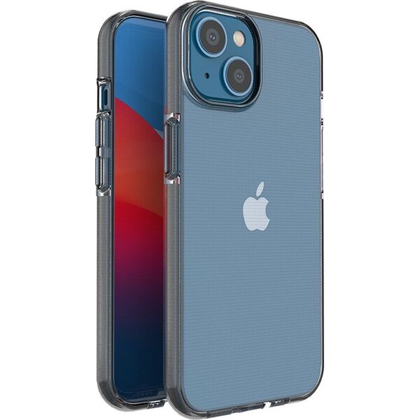 Hurtel Spring Case etui iPhone 14 silikonowy pokrowiec z ramką czarne 12523694 9145576265390