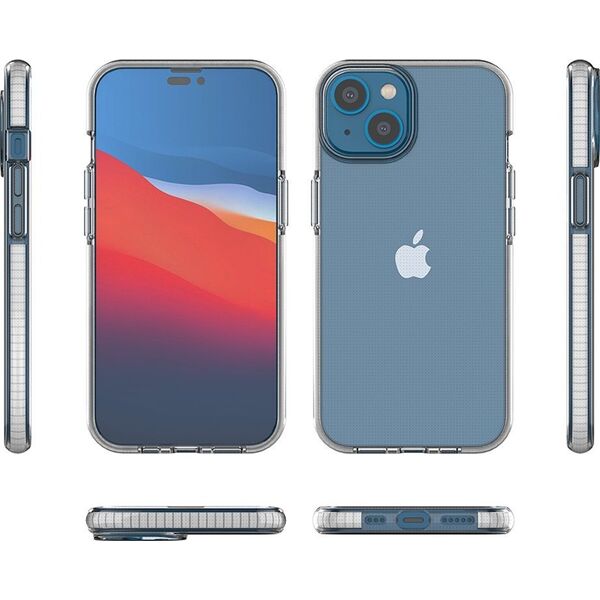 Hurtel Spring Case etui iPhone 14 silikonowy pokrowiec z ramką czarne 12523694 9145576265390