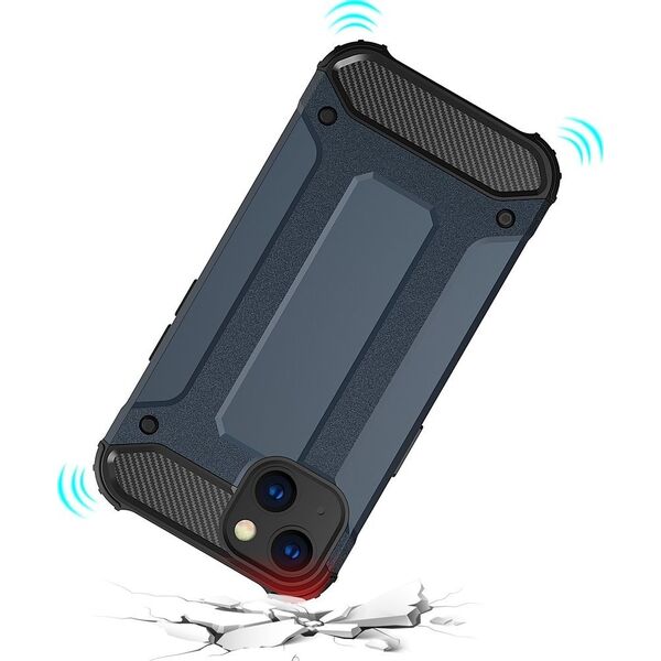 Hurtel Hybrid Armor etui iPhone 14 Plus pancerny hybrydowy pokrowiec niebieskie 12524038 9145576265826