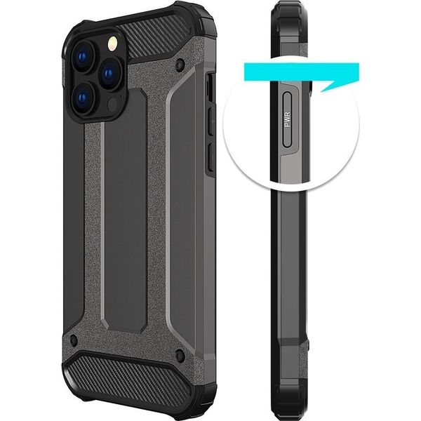 Hurtel Hybrid Armor etui iPhone 14 Pro pancerny hybrydowy pokrowiec niebieskie 12524044 9145576265840