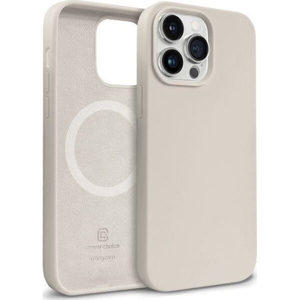 Crong Crong Color Cover Magnetic - Etui iPhone 14 Pro Max MagSafe (kamienny beż) 12526921 5904310702348