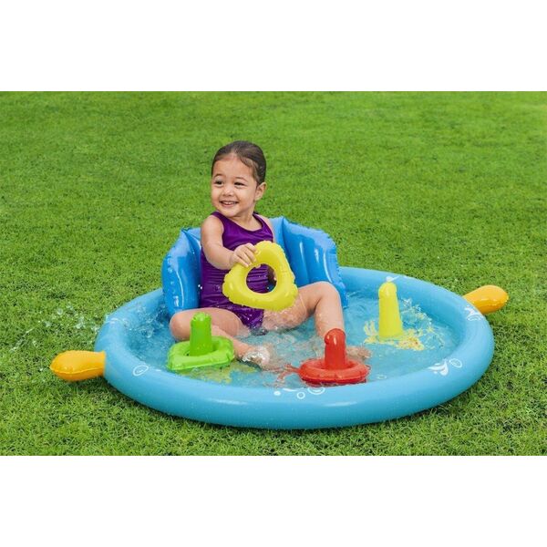 Bestway Bestway 52568 Basenik dmuchany z daszkiem, oparciem i sorterem 1.15m x 89cm x 76cm 12529591 6941607330401