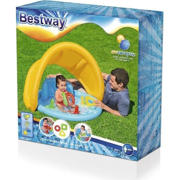 Bestway Bestway 52568 Basenik dmuchany z daszkiem, oparciem i sorterem 1.15m x 89cm x 76cm 12529591 6941607330401