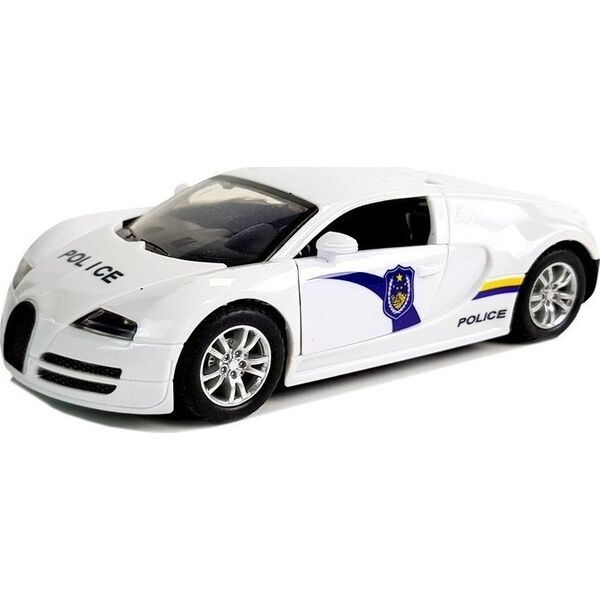 LeanToys Auto Sportowe Policyjne Policja z Napędem Dźwięk Światła Białe 12531494 5904665997338