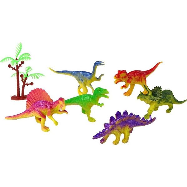 LeanToys Zestaw Auta Sportowe Resoraki Dinozaury Akcesoria Znaki Drogowe Walizka 12531501 5904665999882