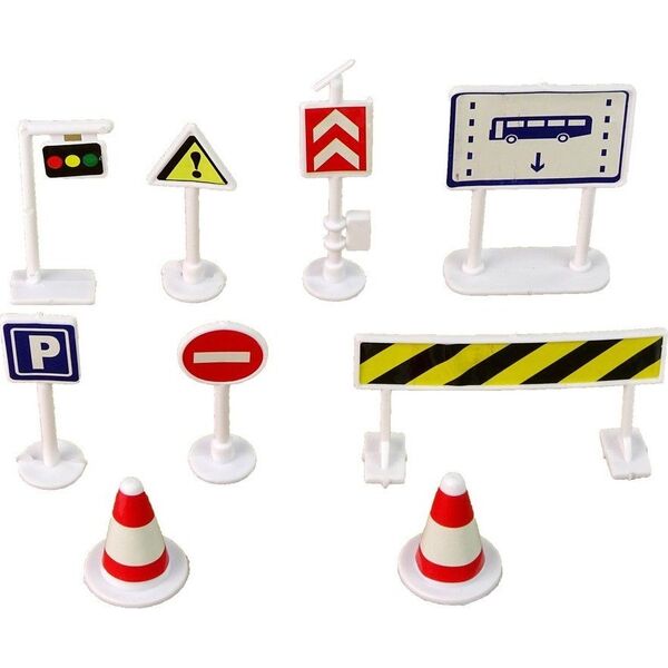 LeanToys Zestaw Auta Sportowe Resoraki Dinozaury Akcesoria Znaki Drogowe Walizka 12531501 5904665999882