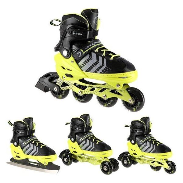 Rolki Nils Extreme NH18192 z wymienną płozą regulowane zielone r. 39-43 12531785 5907695599480
