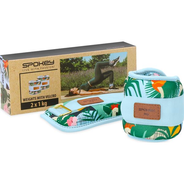 Spokey Obciążenia na kostki i nadgarstki HOME JUNGLE 2x 1 kg 12533566 5905339415240