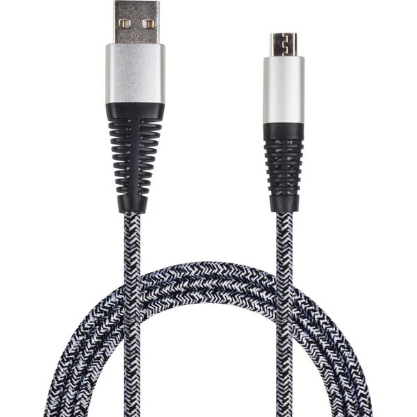 Kabel USB 2GO 2GO USB Ladekabel - silber - 100cm für Micro-USB 12547063 4010425959513