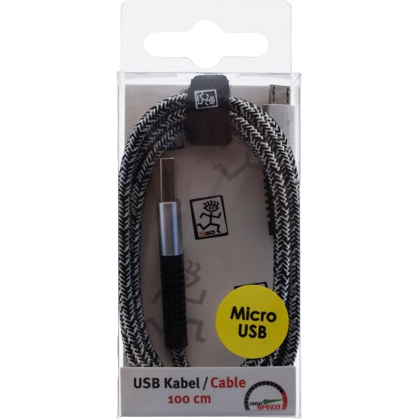 Kabel USB 2GO 2GO USB Ladekabel - silber - 100cm für Micro-USB 12547063 4010425959513