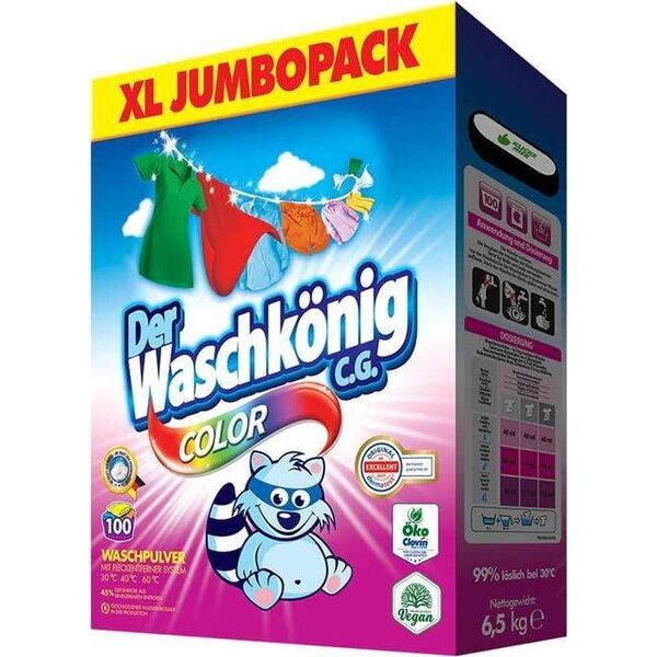 Lumarko Lumarko Proszek 100p Kolor 6,5kg Do Prania (Karton) Waschkonig ! 12550165 4260418933932