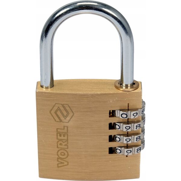 Toya VOREL KŁÓDKA MOSIĘŻNA SZYFROWA 40mm 12555399 5906083088933