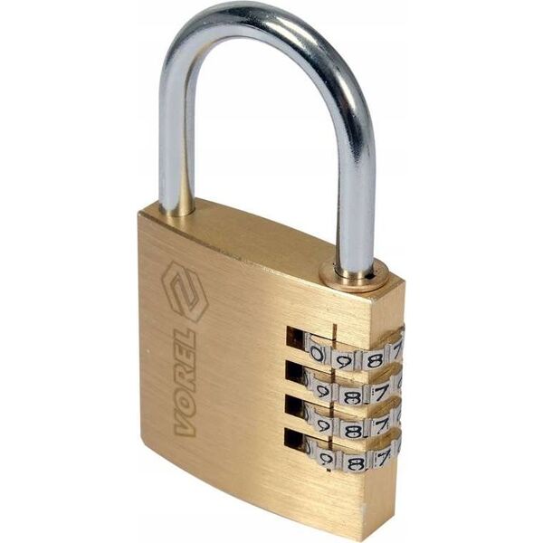 Toya VOREL KŁÓDKA MOSIĘŻNA SZYFROWA 40mm 12555399 5906083088933
