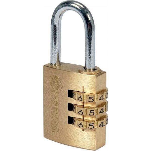 Toya VOREL KŁÓDKA MOSIĘŻNA SZYFROWA 40mm 12555399 5906083088933