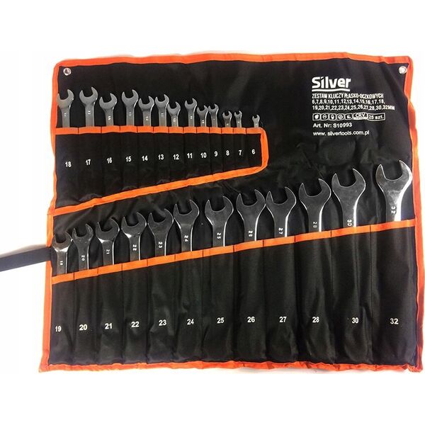 Silver KLUCZ PŁASKO-OCZKOWY 6-32mm    25szt. /SILVER 12555432 5907589364453