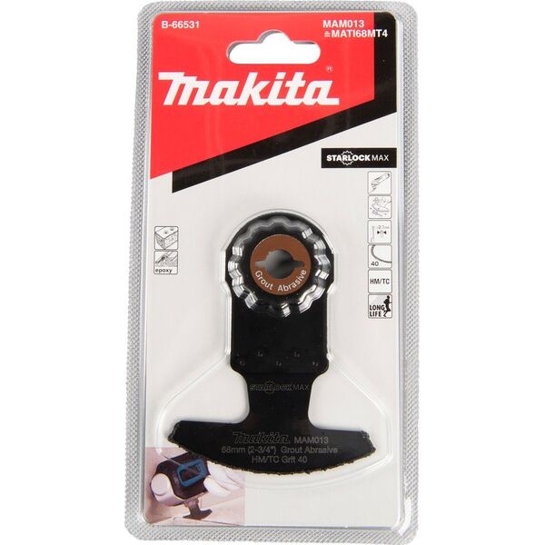 Makita MAKITA MT BRZESZCZOT ŁUKOWY DO WĄSKICH SZCZELIN 68mm K40 SEGMENTOWY STARLOCK MAX 12555573 88381539432
