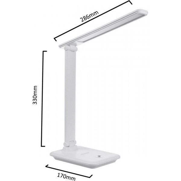 Lampka biurkowa Maclean biała  (MCE616W) 12555751 5902211127987