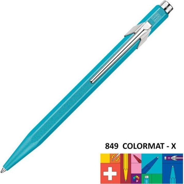 Caran d`Arche Długopis CARAN D'ACHE 849 Colormat-X, M, turkusowy 12556621 7630002351423