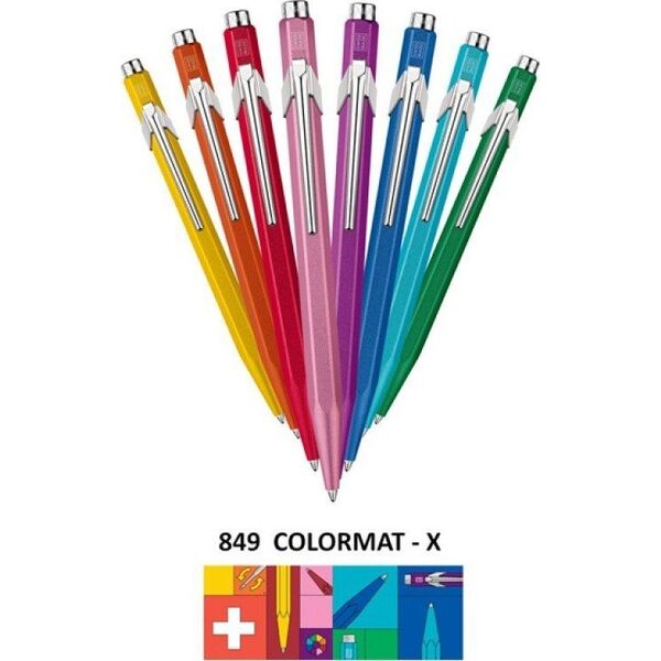 Caran d`Arche Długopis CARAN D'ACHE 849 Colormat-X, M, turkusowy 12556621 7630002351423