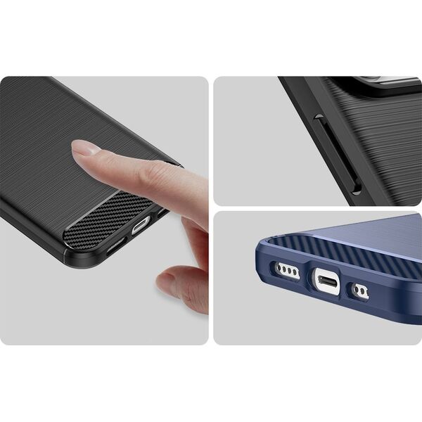 Hurtel Carbon Case etui iPhone 14 Pro elastyczny żelowy pokrowiec na tył plecki czarny 12563535 9145576267240