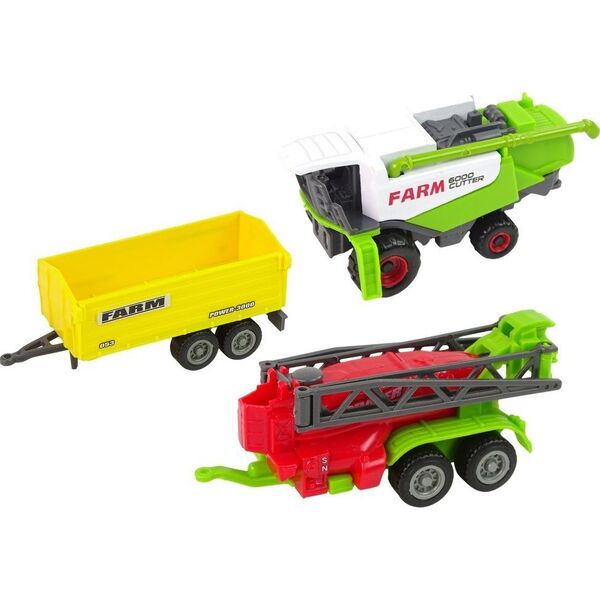 LeanToys Zestaw Maszyn Rolniczych Pojazdów Farmerskich 6 sztuk Traktor 12564164 5905214978037