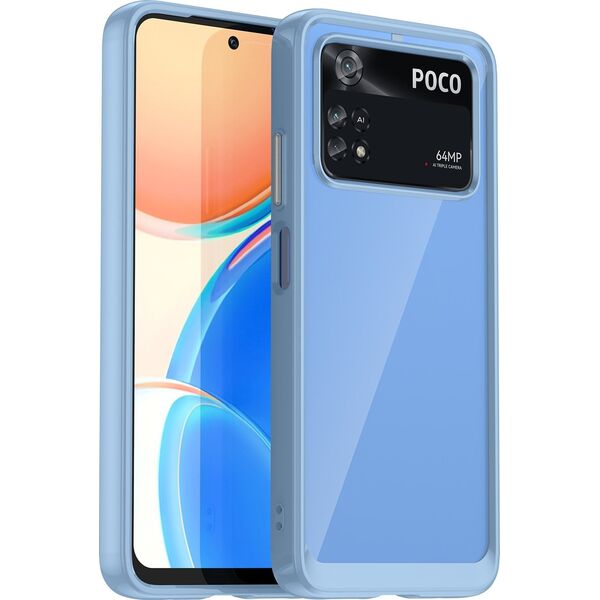 Hurtel Outer Space Case etui Xiaomi Poco M4 Pro pokrowiec z elastyczną ramką niebieskie 12564724 5907769310812
