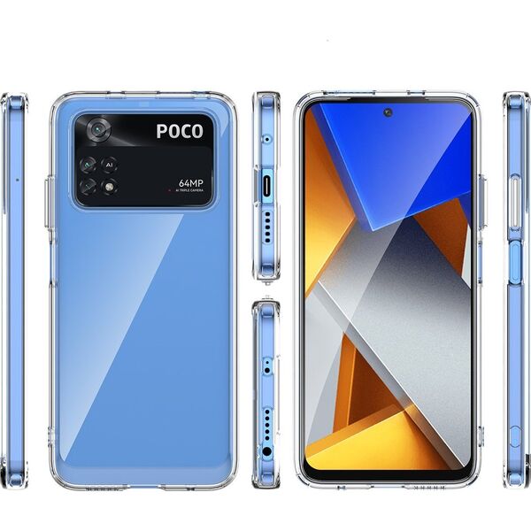 Hurtel Outer Space Case etui Xiaomi Poco M4 Pro pokrowiec z elastyczną ramką niebieskie 12564724 5907769310812