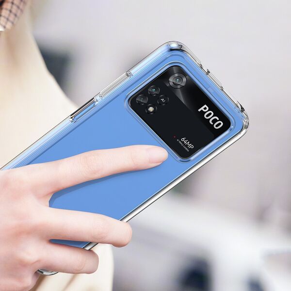Hurtel Outer Space Case etui Xiaomi Poco M4 Pro pokrowiec z elastyczną ramką niebieskie 12564724 5907769310812