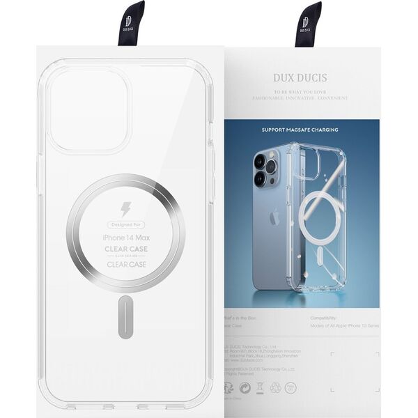 DUXDUCIS Etui Dux Ducis Clin MagSafe MagSafe Apple iPhone 14 Plus przezroczysty 12567701 6934913034323