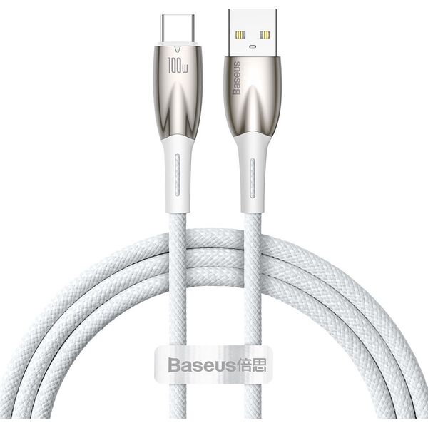 Kabel USB Baseus USB-A - USB-C 1 m Biały (BSU3851) 12568233 6932172617981