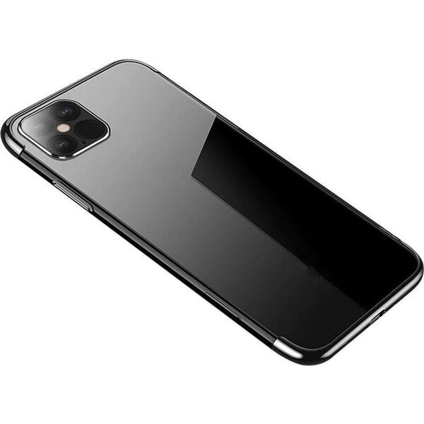 Hurtel Clear Color case żelowy pokrowiec etui z metaliczną ramką Samsung Galaxy A33 5G czarny 12568426 9145576264591