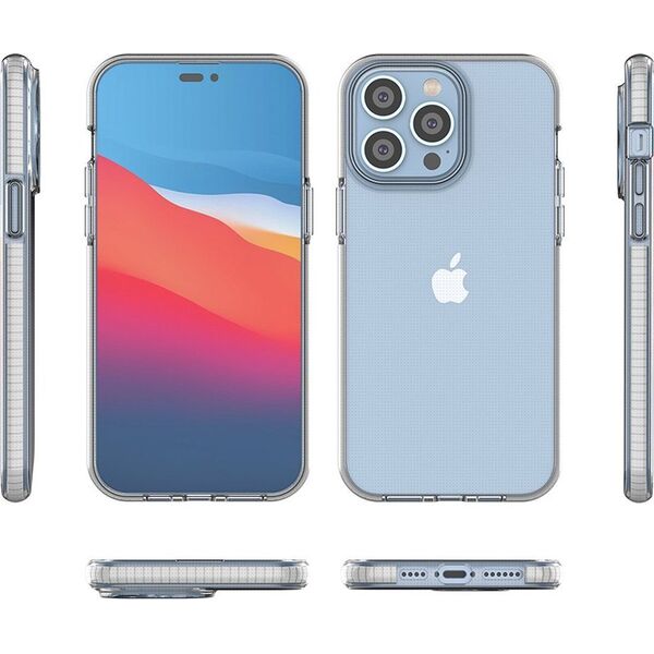 Hurtel Spring Case etui iPhone 14 Pro Max silikonowy pokrowiec z ramką jasnoniebieskie 12568608 9145576265284