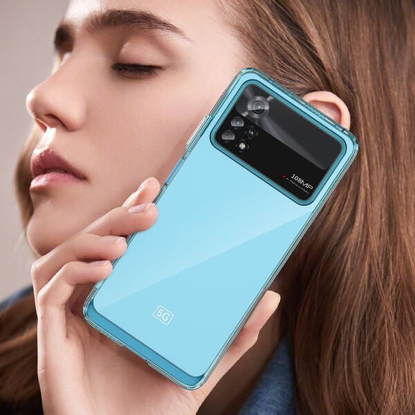 Hurtel Outer Space Case etui Xiaomi Poco X4 Pro 5G pokrowiec z elastyczną ramką niebieskie 12568610 5907769310782