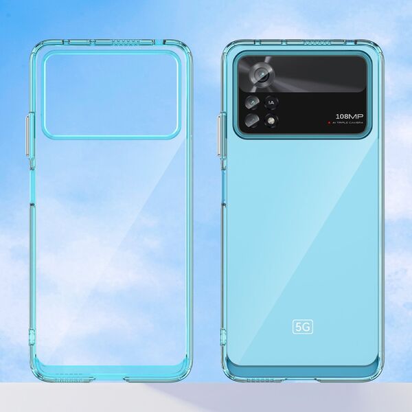 Hurtel Outer Space Case etui Xiaomi Poco X4 Pro 5G pokrowiec z elastyczną ramką niebieskie 12568610 5907769310782