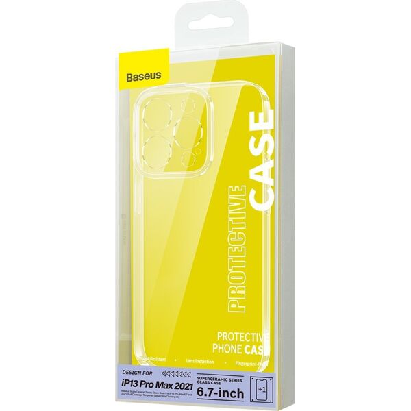 Baseus Etui Baseus SuperCeramic Glass Case Apple iPhone 13 Pro Max + zestaw czyszczący 12568767 6932172618612