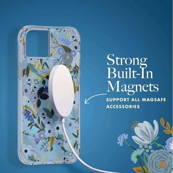 Rifle Paper Clear MagSafe - Etui iPhone 14 Plus (Garden Party Blue) 12572099 840171719895