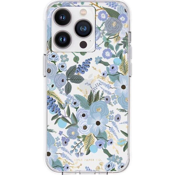 Rifle Paper Clear - Etui iPhone 14 Pro (Garden Party Blue) 12572103 840171719659