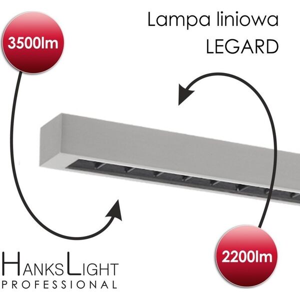 Lampa podłogowa HanksLight Lampa LED,HanksLight,stojąca, alu,1200*2146mm,up21W/down36W,4000K 12574102 5902115409844