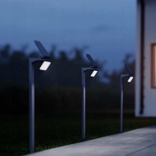 Kinkiet Steinel Oprawa solarna LED 1,2W Steinel XSolar GL-S z czujnikiem antracyt 12615250 4007841085681