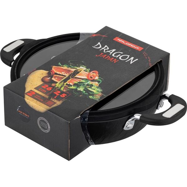 Florina Garnek aluminiowy niski Florina Dragon 26 cm 2,5 l 12625688 5907758654910