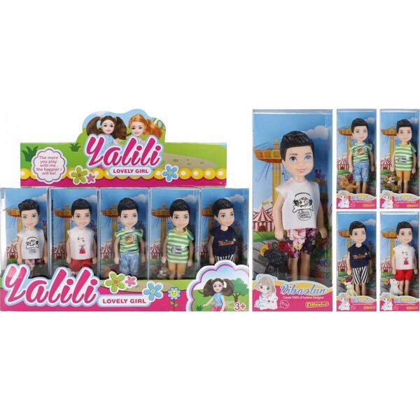 Mega Creative LALKA CHLOPIEC 13CM 7X16X4 MIX5 DISP 20/300/600. 12625944 5904335871463