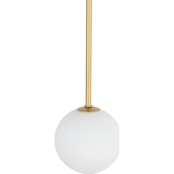 Lampa wisząca Nowodvorski Lampa wisząca Kier 10306 szklana ball do salonu biała złota 12644675 5903139103060