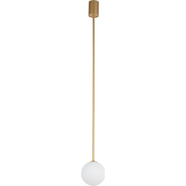 Lampa wisząca Nowodvorski Lampa wisząca Kier 10306 szklana ball do salonu biała złota 12644675 5903139103060