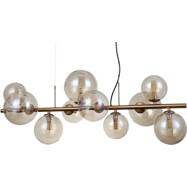 Lampa wisząca Italux Wisząca lampa Canello PND-406007-10-HBR stylowa mosiężna 12644733 5900644434924