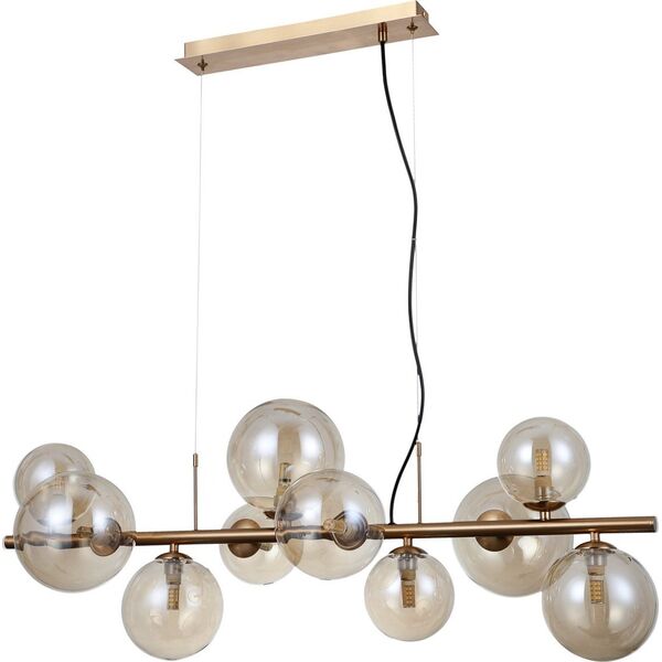 Lampa wisząca Italux Wisząca lampa Canello PND-406007-10-HBR stylowa mosiężna 12644733 5900644434924